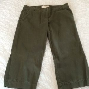 J Crew classic twill chino olive green